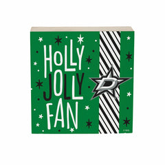 Dallas Stars Block, Holiday, 6x6