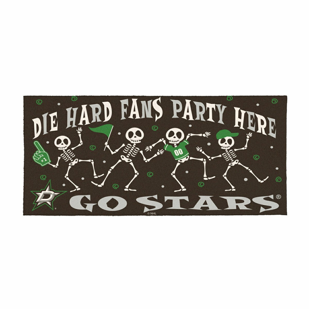 Dallas Stars Flocked Coir Halloween Sassafras Switch Mat, 22"x10"