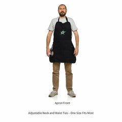 Grill Apron, Black, Dallas Stars