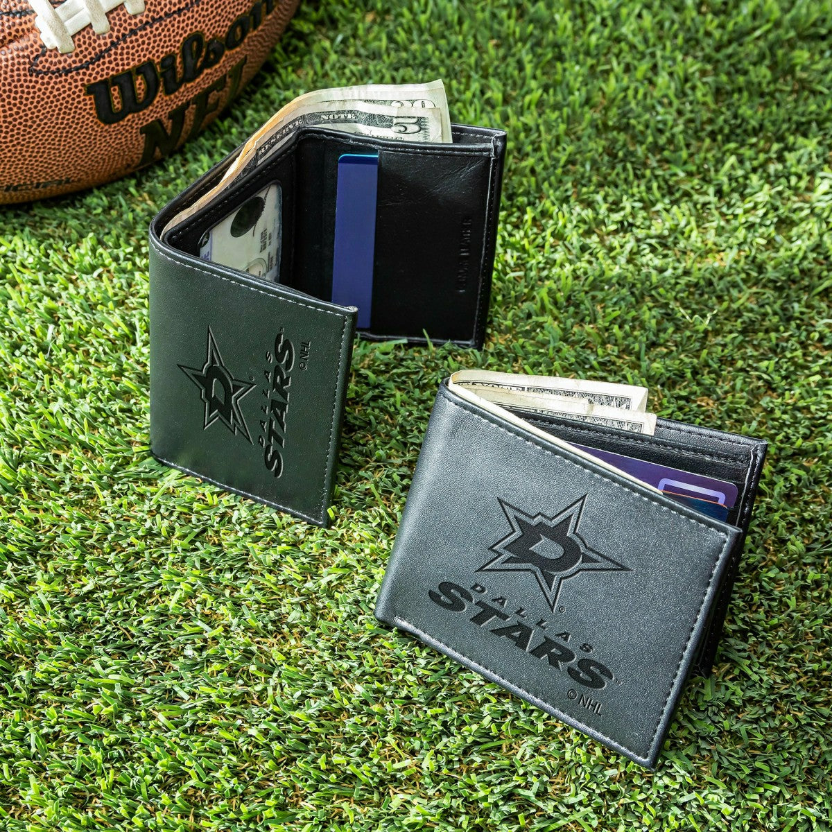 Dallas Stars, Bi-Fold and Tri-Fold Wallet Gift Set, Black