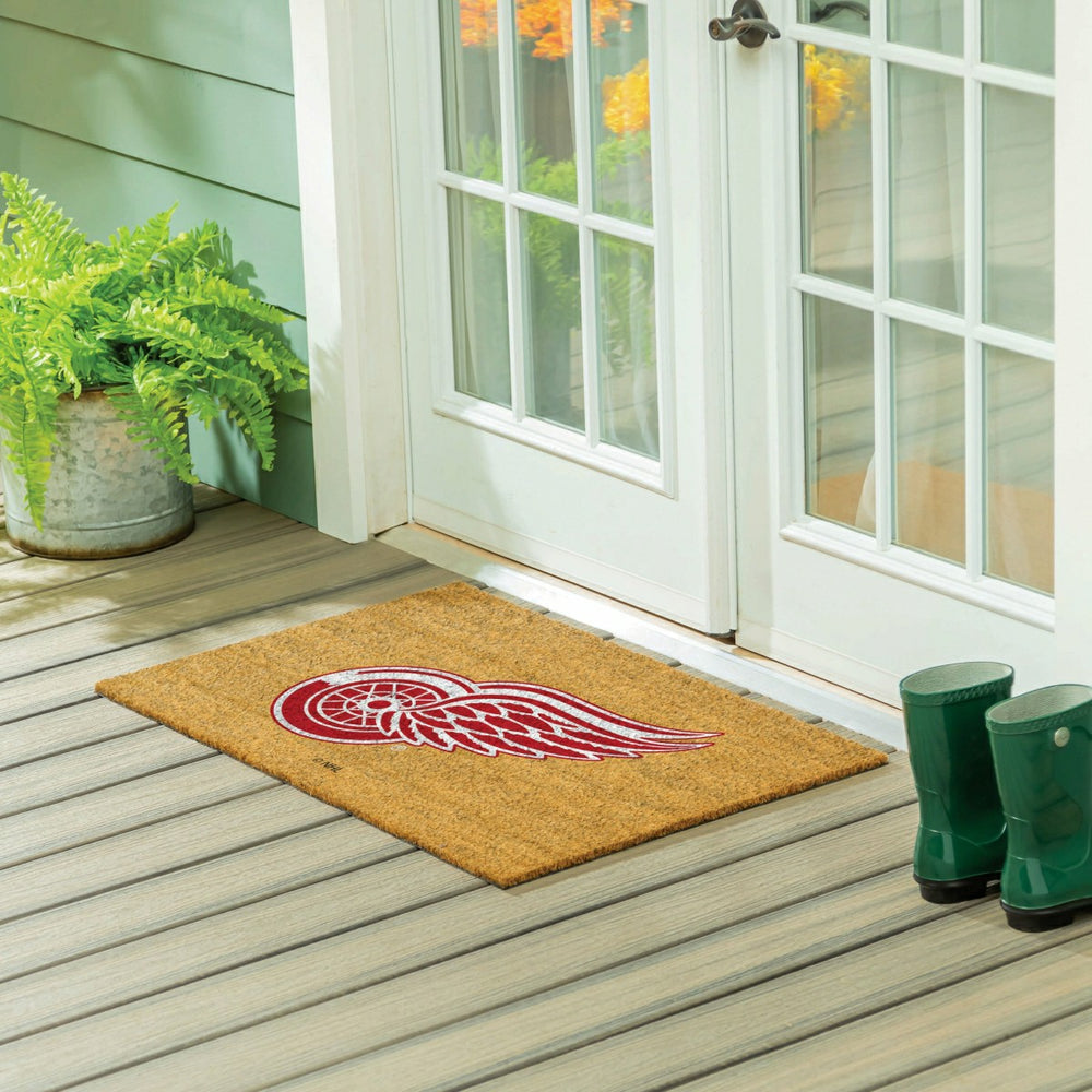 Detroit Red Wings Large Full Color Coir Mat, 36"x24"
