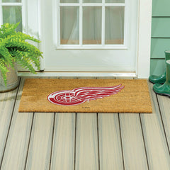 Detroit Red Wings Large Full Color Coir Mat, 36"x24"