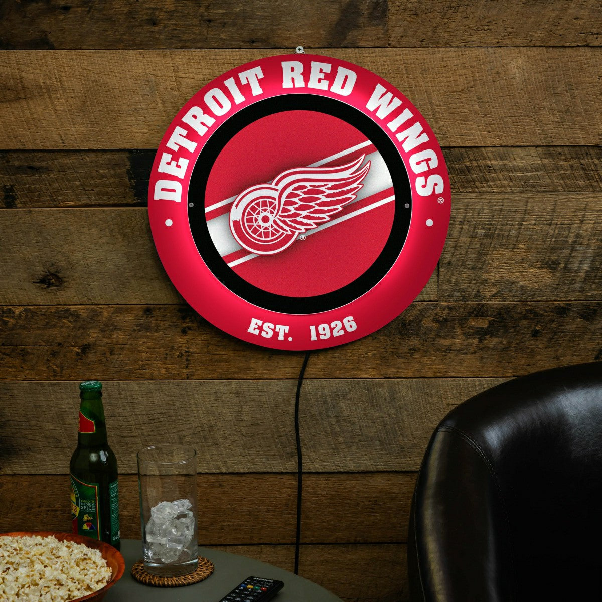 Detroit Red Wings, Metal Lite, Round
