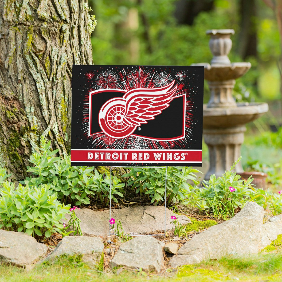 Detroit Red Wings Yard Sign, Patriotic
