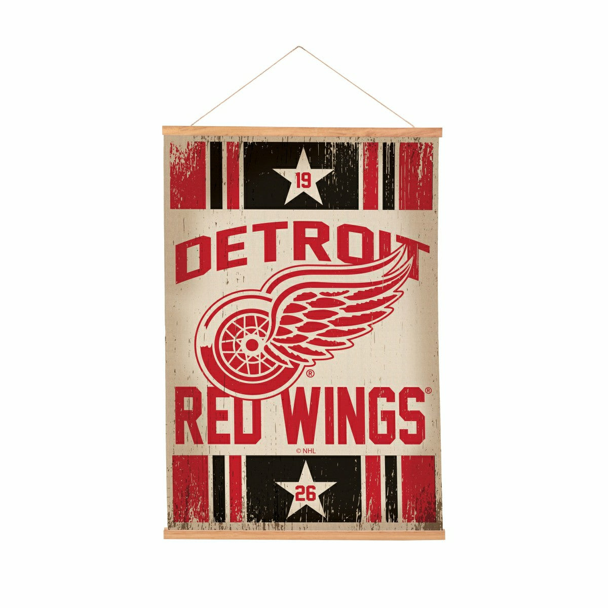 Detroit Red Wings, Canvas Wall Tapestry, Medium, 36x24