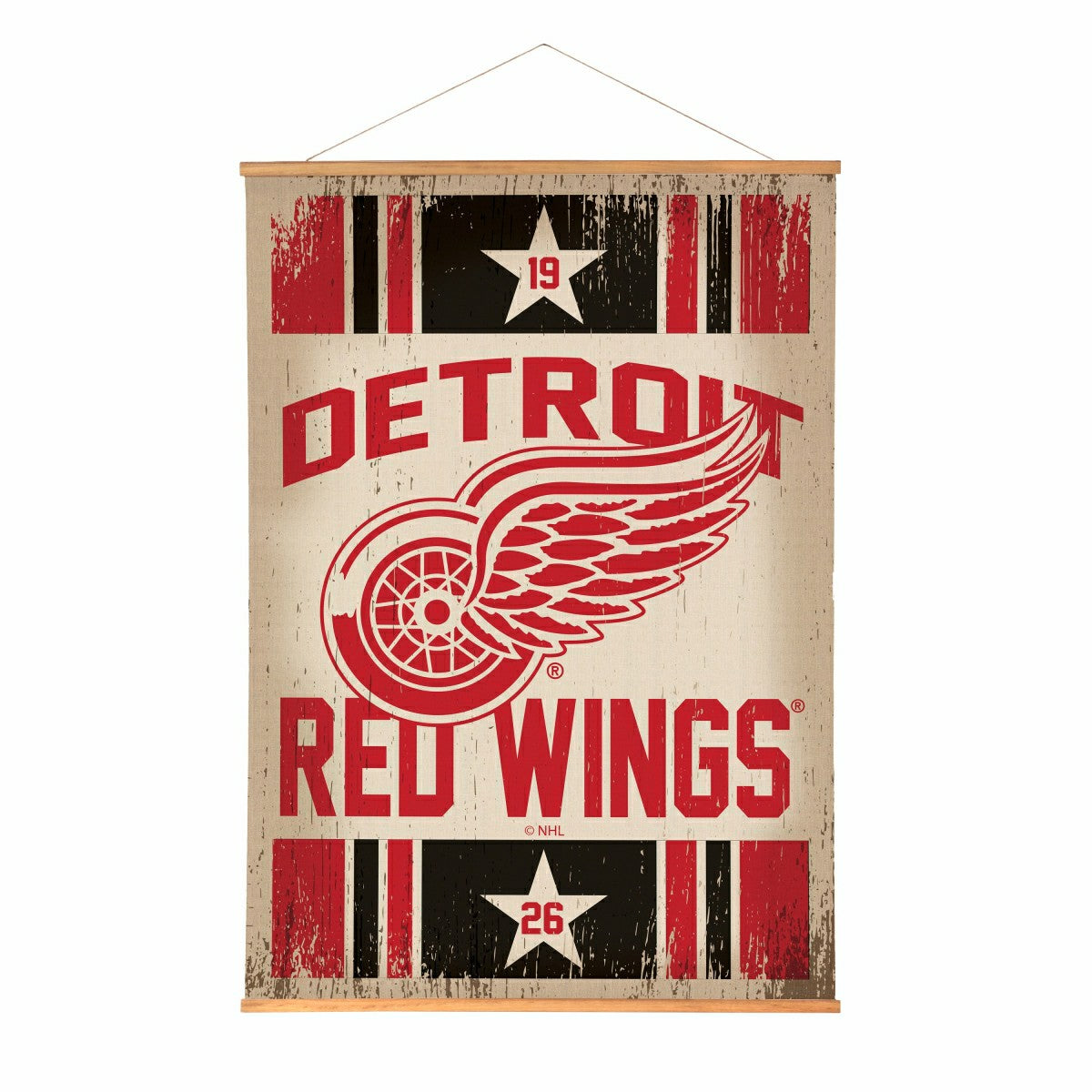 Detroit Red Wings, Canvas Wall Tapestry, Large, 54x36