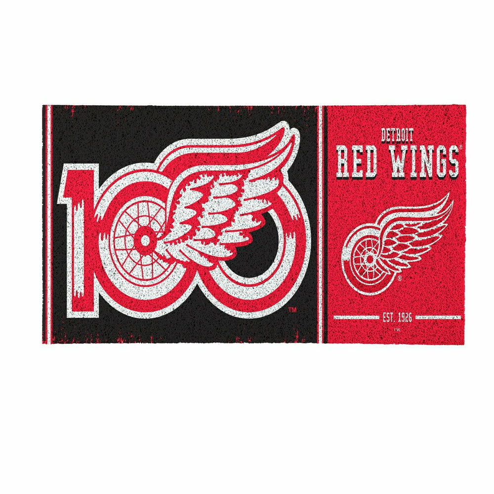 Detroit Red Wings, 100 Anniversary Turf Mat, Color