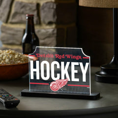 Detroit Red Wings Hockey Rectangle Desklite LED Decor