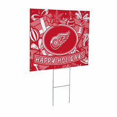 Detroit Red Wings Yard Sign, Holiday