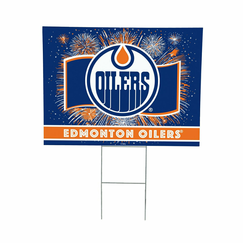 Edmonton Oilers Yard Sign, Patriotic