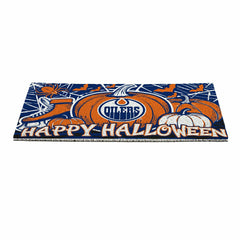 Edmonton Oilers Halloween PVC Mat, 28"x16"