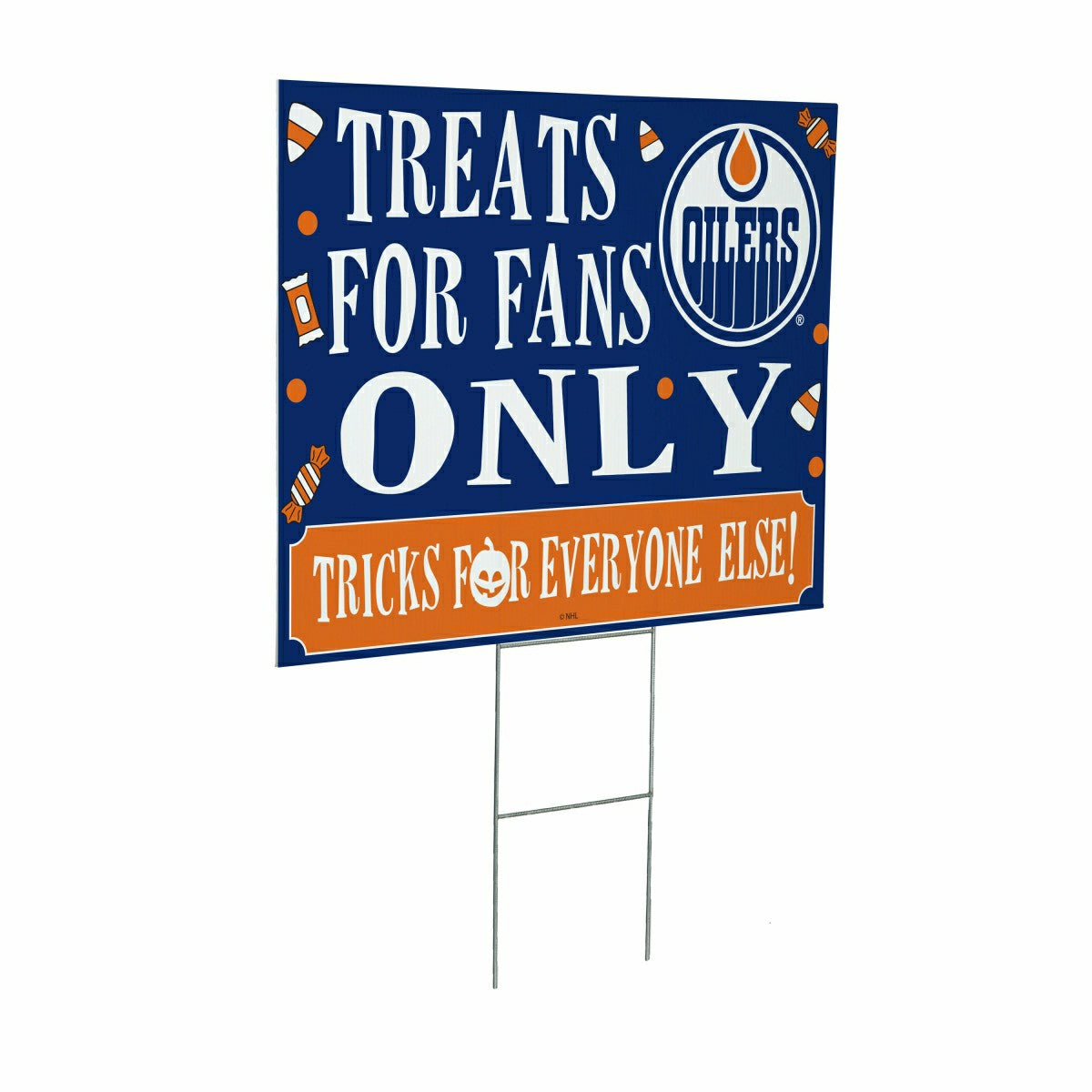 Edmonton Oilers Yard Sign, Halloween Treats for Fans
