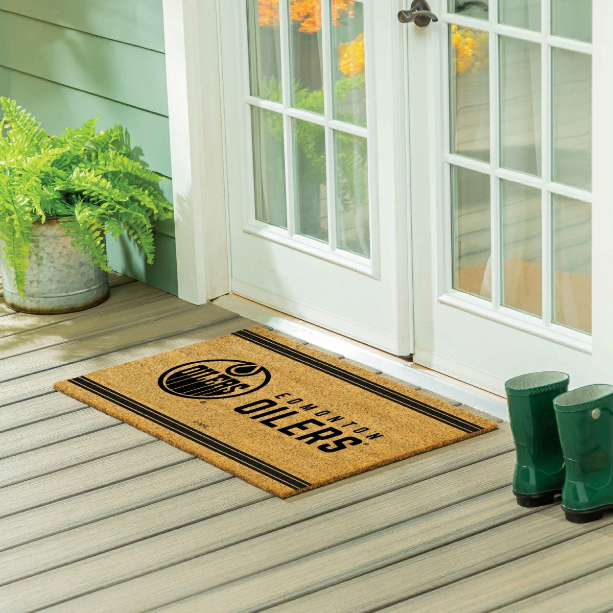 Edmonton Oilers Large One Color Coir Mat, 36"x24"