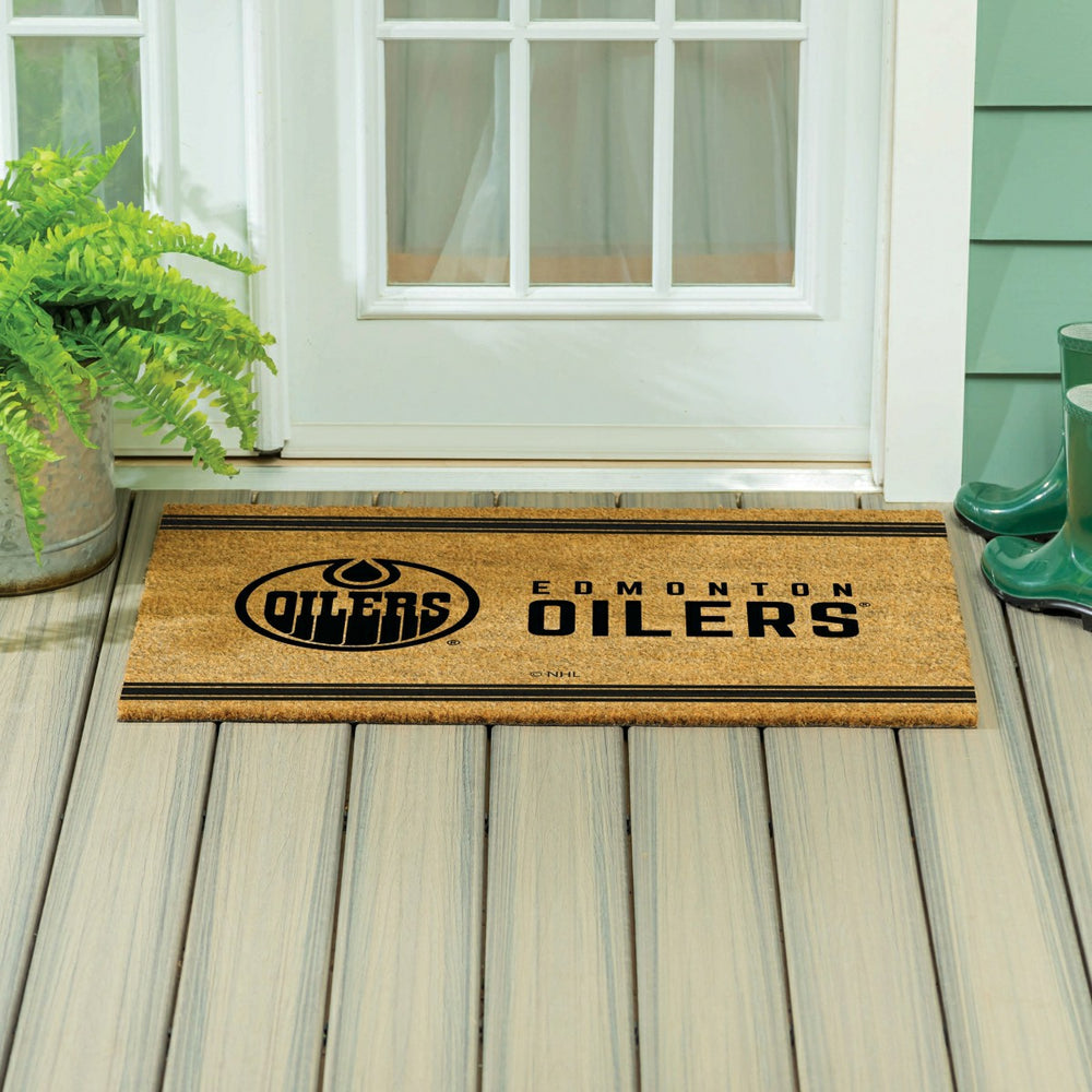 Edmonton Oilers Large One Color Coir Mat, 36"x24"