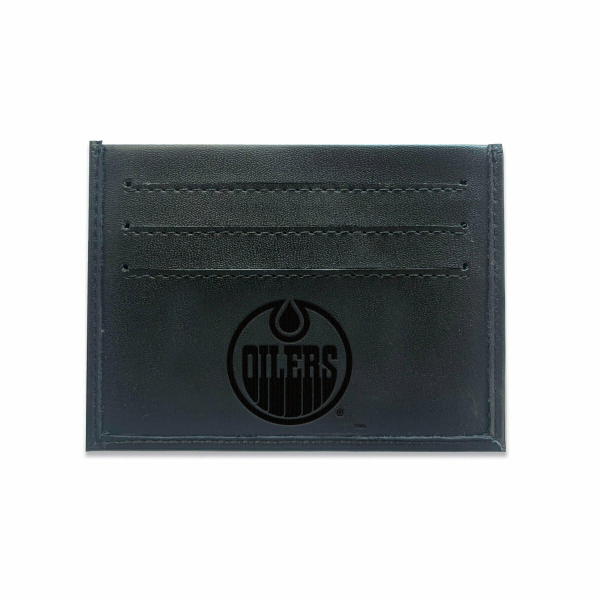Front Pocket Wallet w/ RFID Blocking, Edmonton Oilers, Black