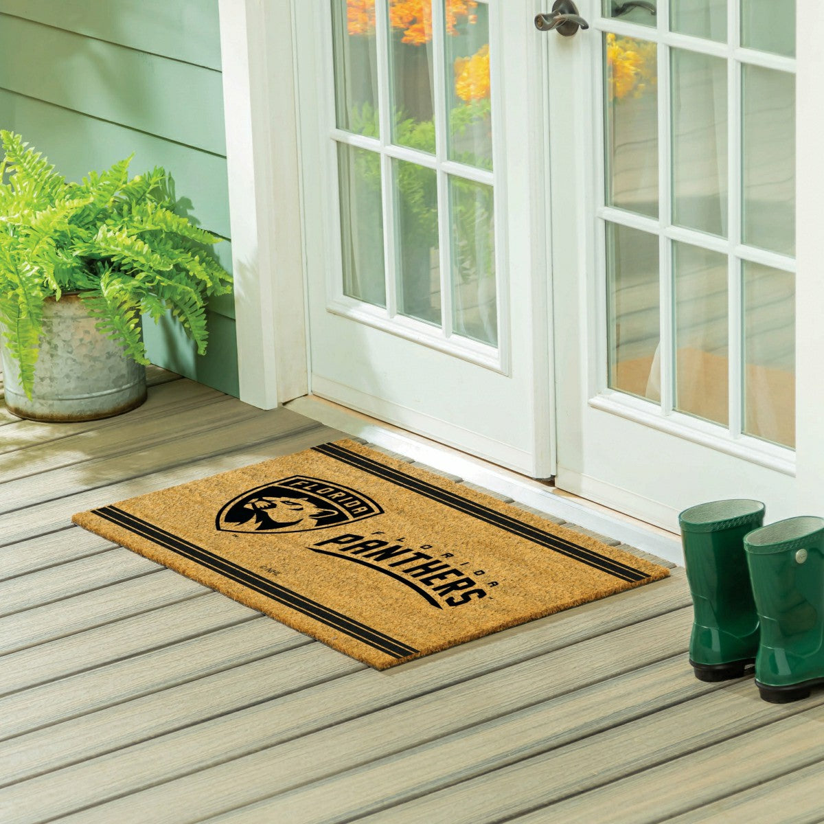 Florida Panthers Large One Color Coir Mat, 36"x24"