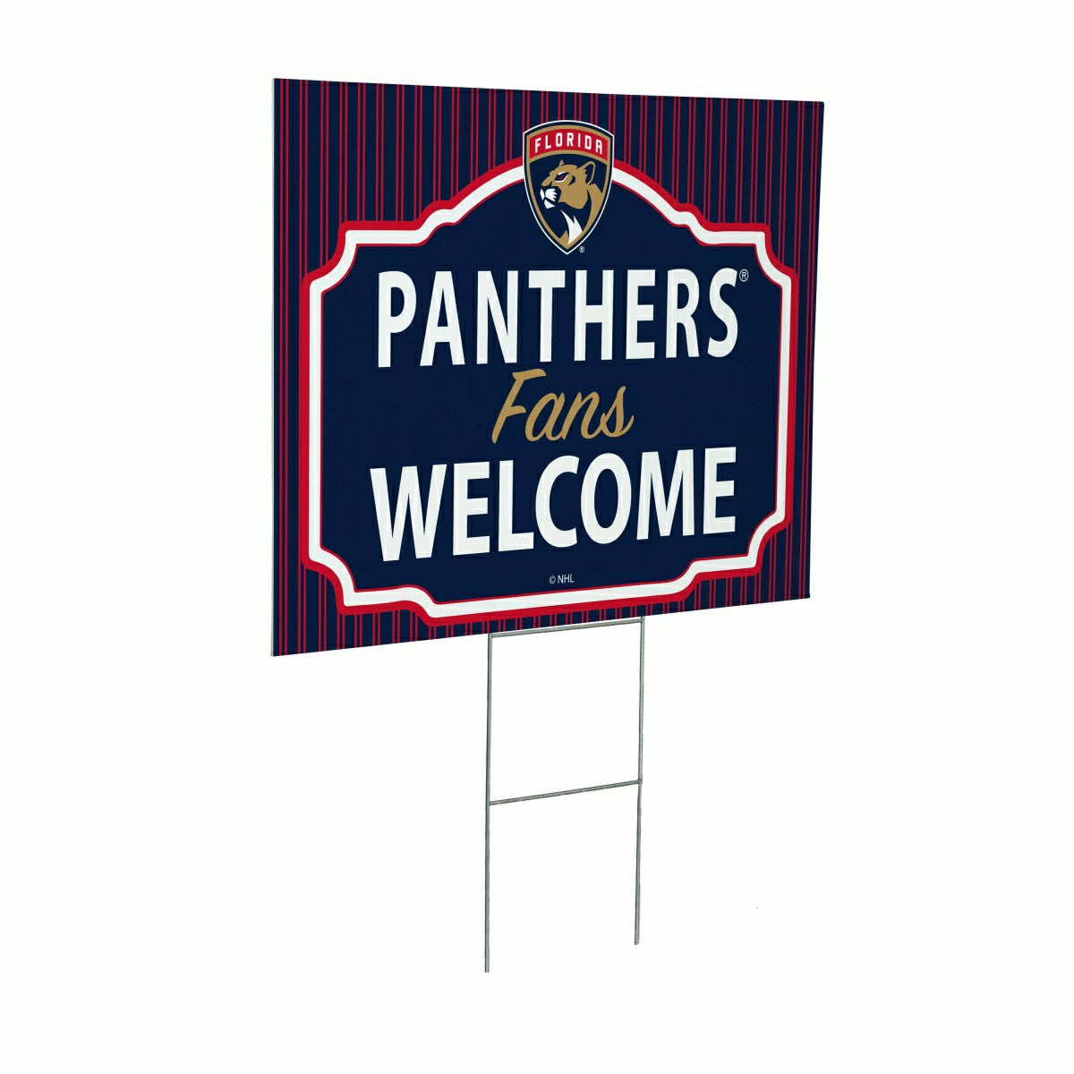 Florida Panthers Coroplast Yard Sign, "Fans Welcome"