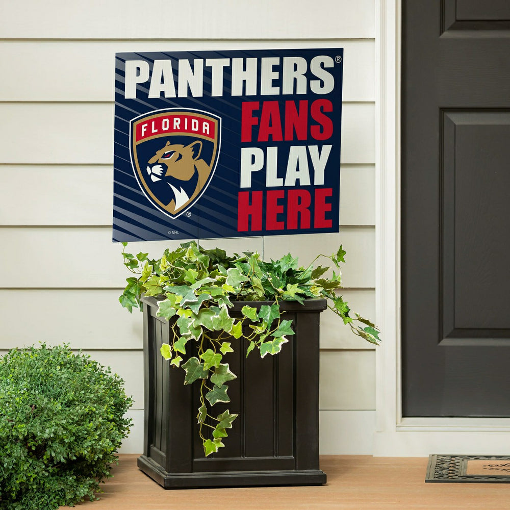 Florida Panthers Coroplast Yard Sign "Fans Play Here"