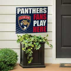 Florida Panthers Coroplast Yard Sign "Fans Play Here"