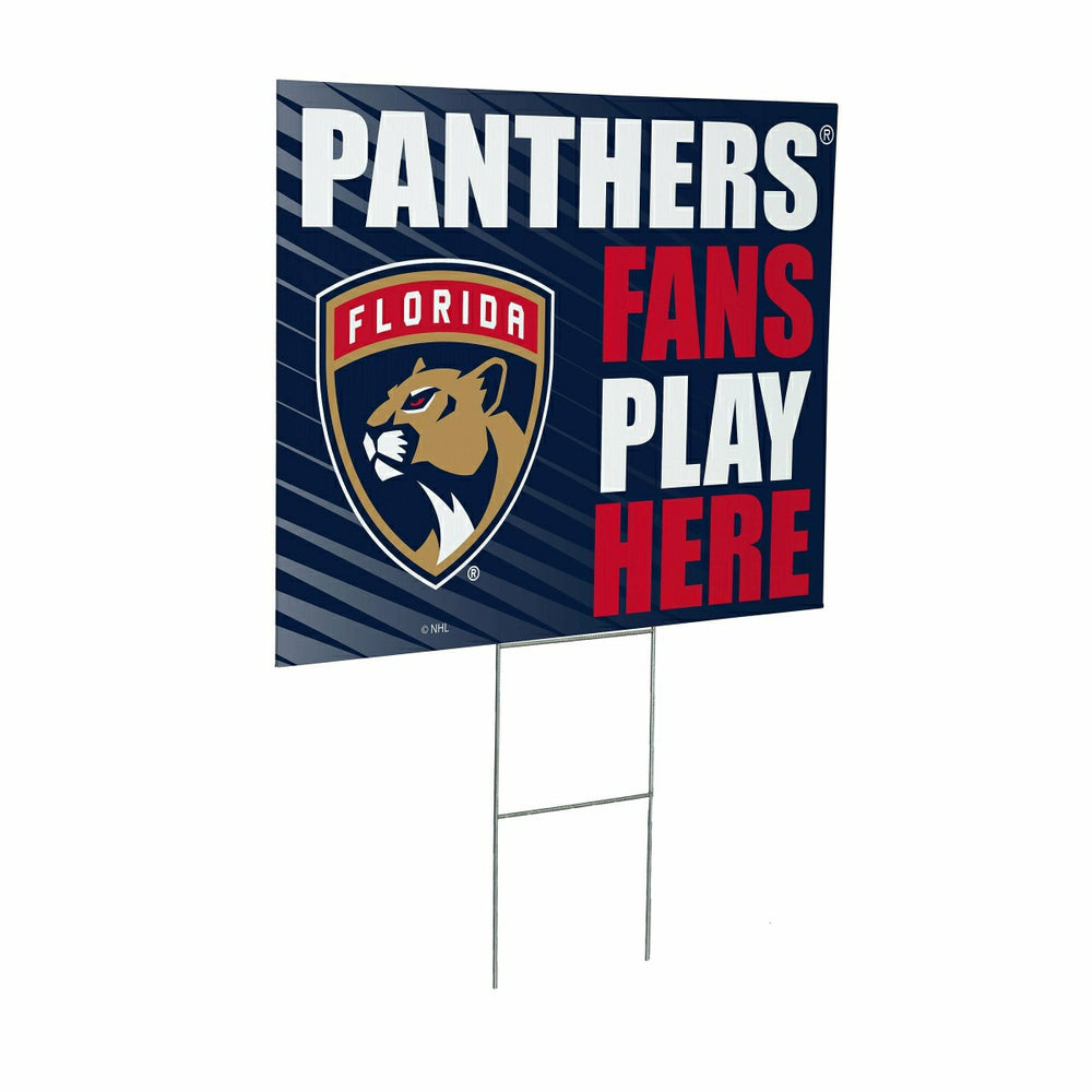 Florida Panthers Coroplast Yard Sign "Fans Play Here"