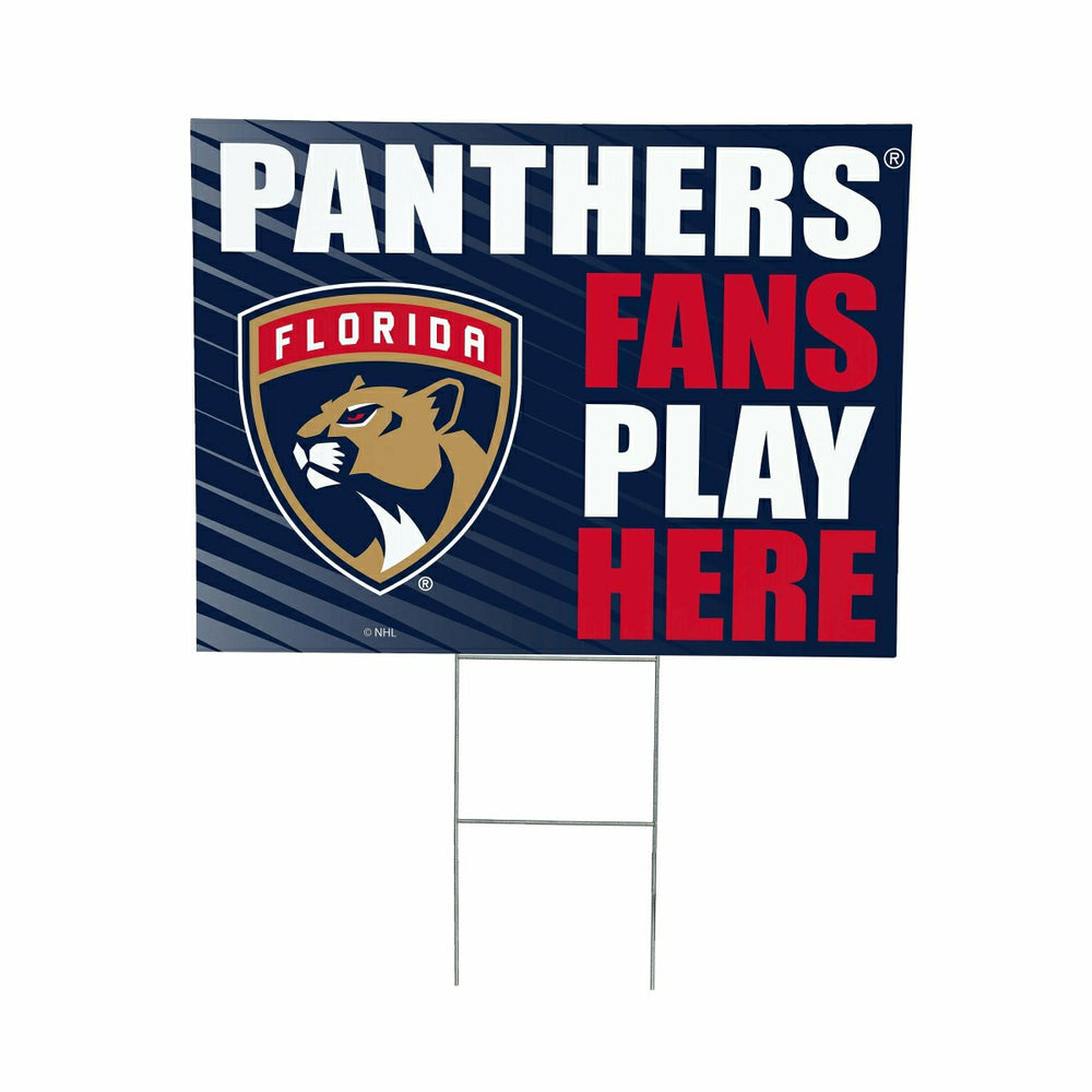 Florida Panthers Coroplast Yard Sign "Fans Play Here"