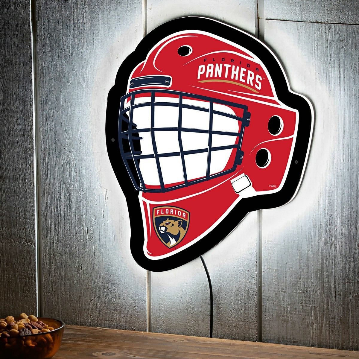 LED Wall Decor, Helmet, Florida Panthers