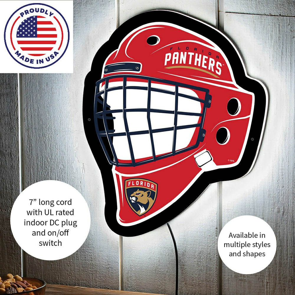 LED Wall Decor, Helmet, Florida Panthers