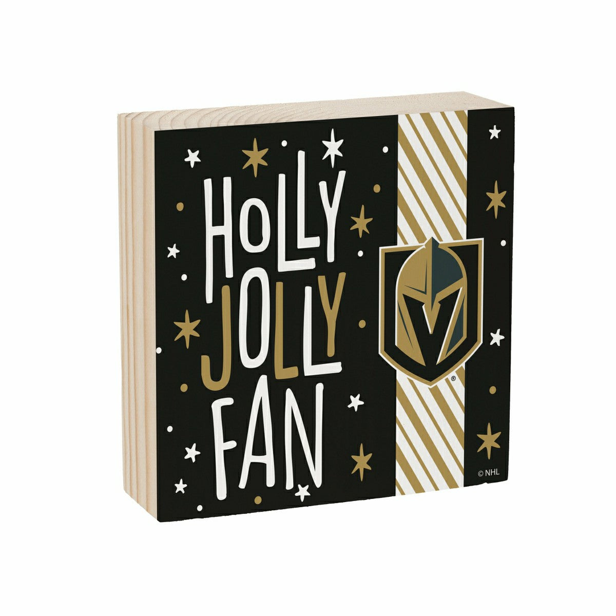 Vegas Golden Knights Block, Holiday, 6x6