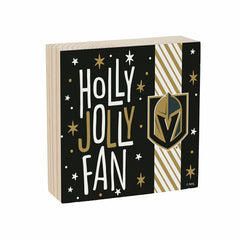Vegas Golden Knights Block, Holiday, 6x6