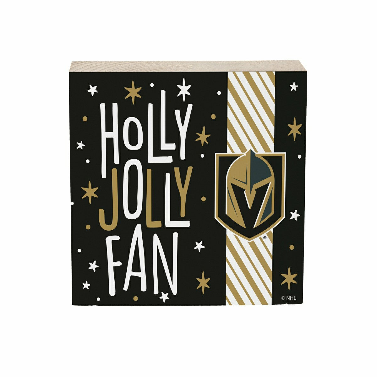Vegas Golden Knights Block, Holiday, 6x6