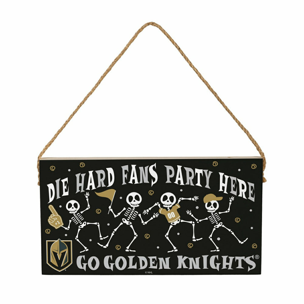 Vegas Golden Knights Halloween Wood Wall Sign, 6x11