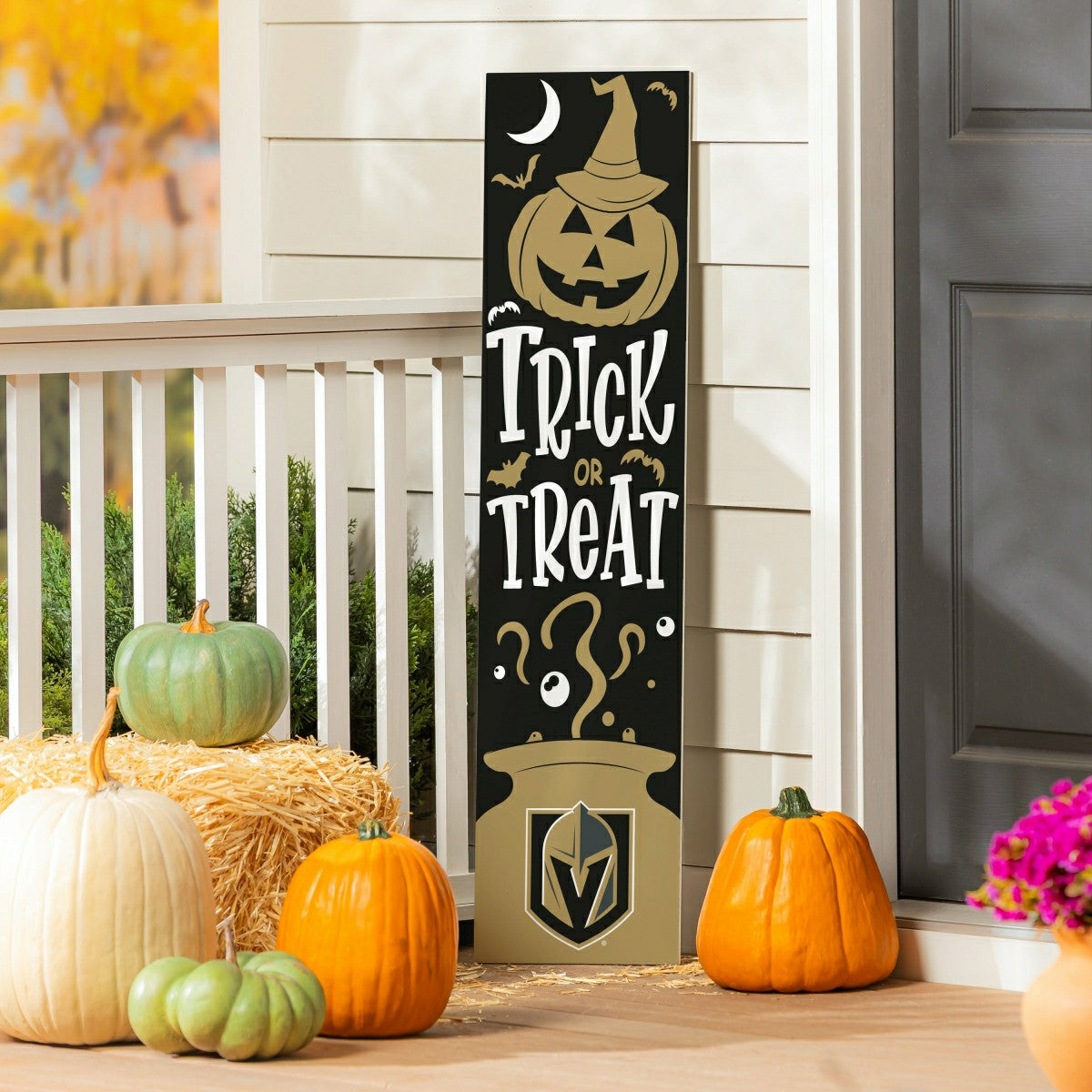 47" Double Sided Leaner, Vegas Golden Knights, Halloween