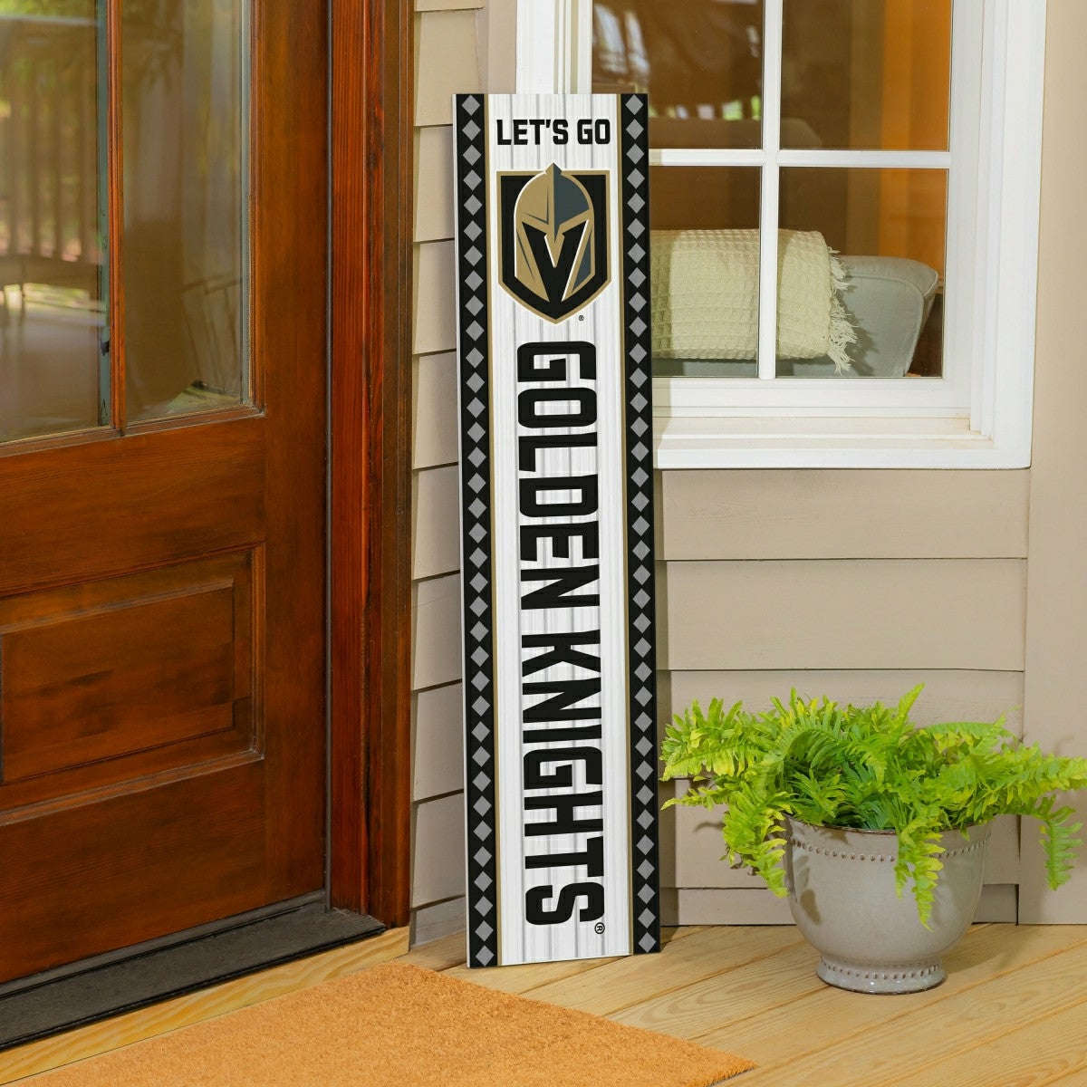 47" Double Sided Leaner, Vegas Golden Knights, Christmas