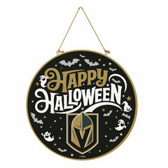 Vegas Golden Knights Halloween Round Door Décor with Hanging Rope, 18x