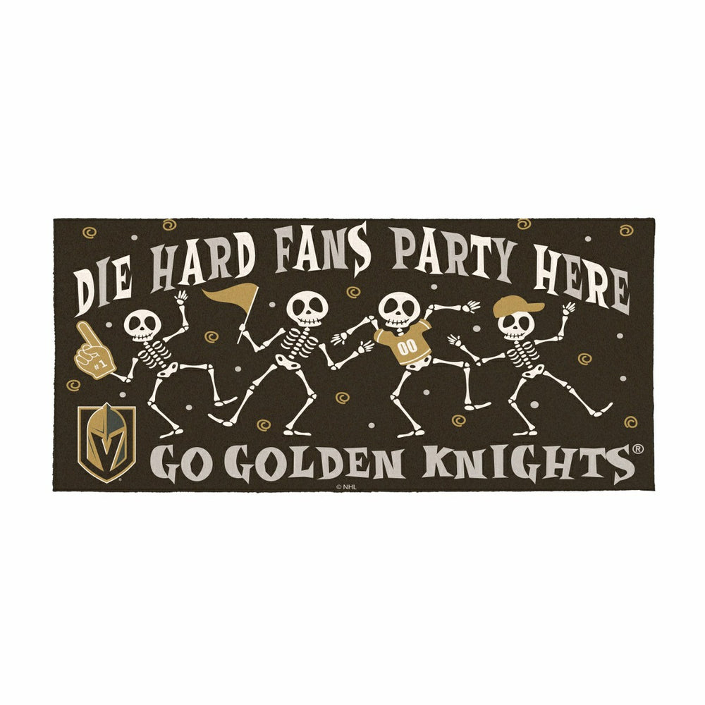 Vegas Golden Knights Flocked Coir Halloween Sassafras Switch Mat, 22"x