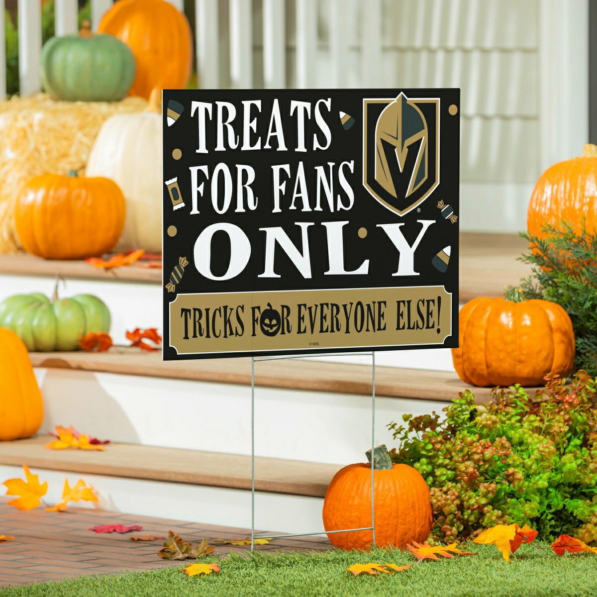 Las Vegas Golden Knights Yard Sign, Halloween Treats for Fans