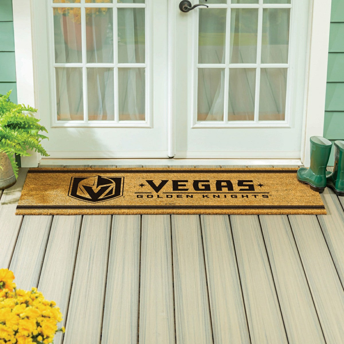 Las Vegas Golden Knights Extra Large One Color Coir Mat, 60"x24"