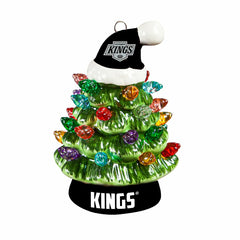 Los Angeles Kings 4" Mini LED Tabletop Christmas Tree, Set of 2