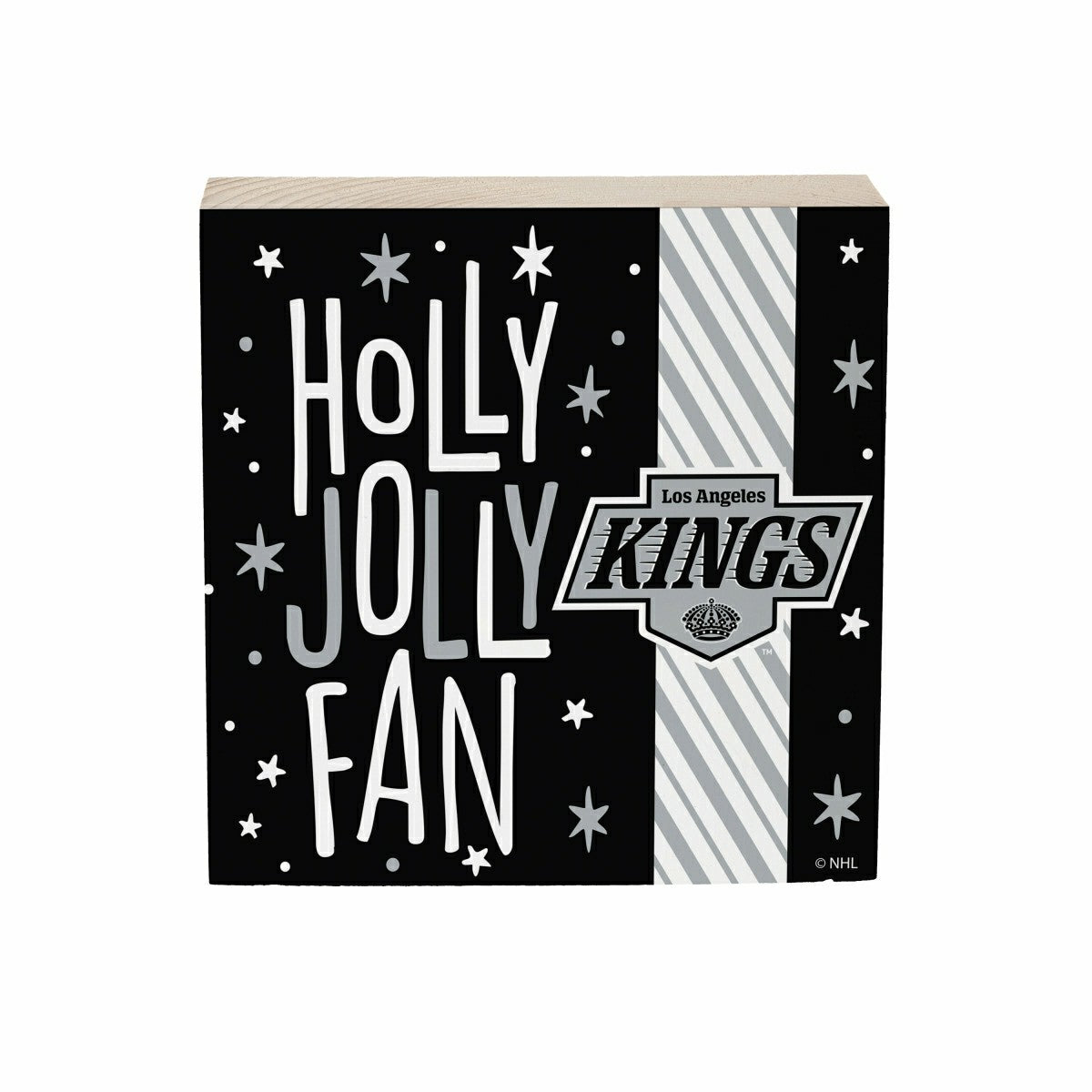 Los Angeles Kings Block, Holiday, 6x6