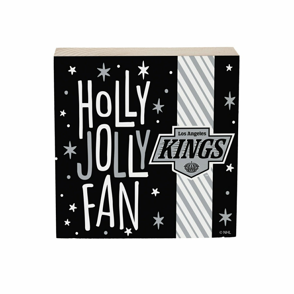 Los Angeles Kings Block, Holiday, 6x6