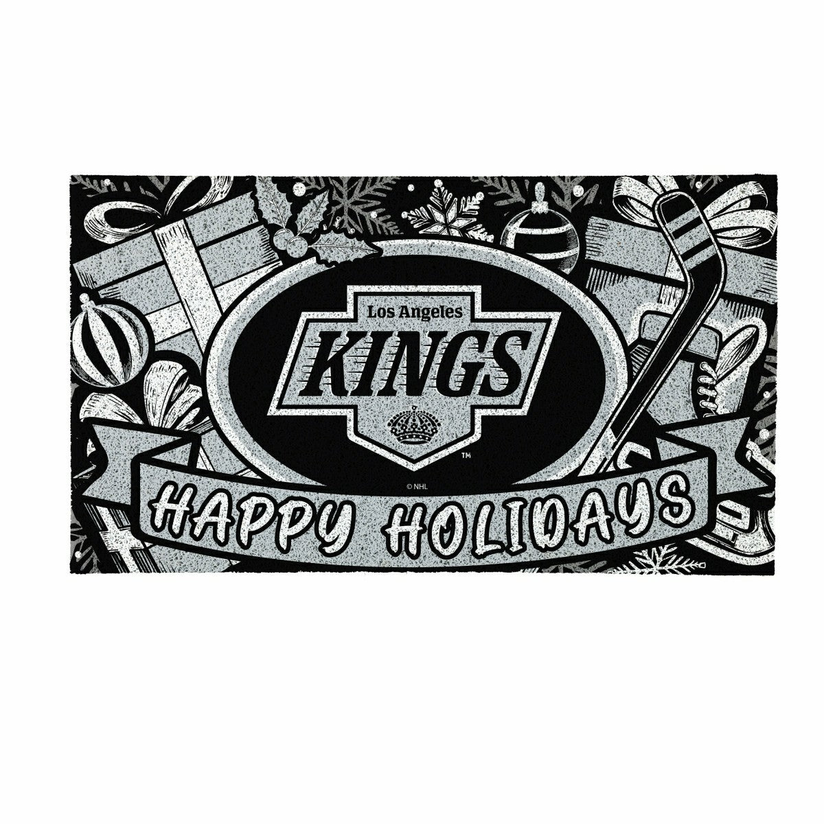 Los Angeles Kings Holiday PVC Mat, 28"x16"