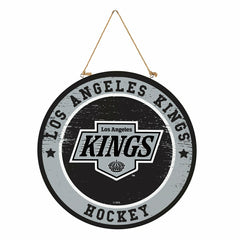 Los Angeles Kings Round Door Décor with Hanging Rope, 18x18