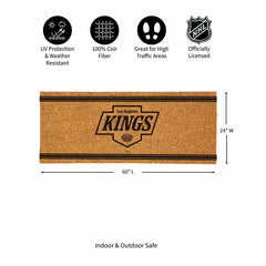 Los Angeles Kings Extra Large One Color Coir Mat, 60"x24"