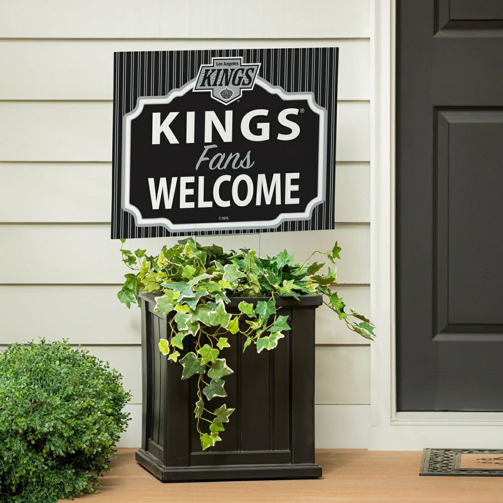 Los Angeles Kings Coroplast Yard Sign, "Fans Welcome"