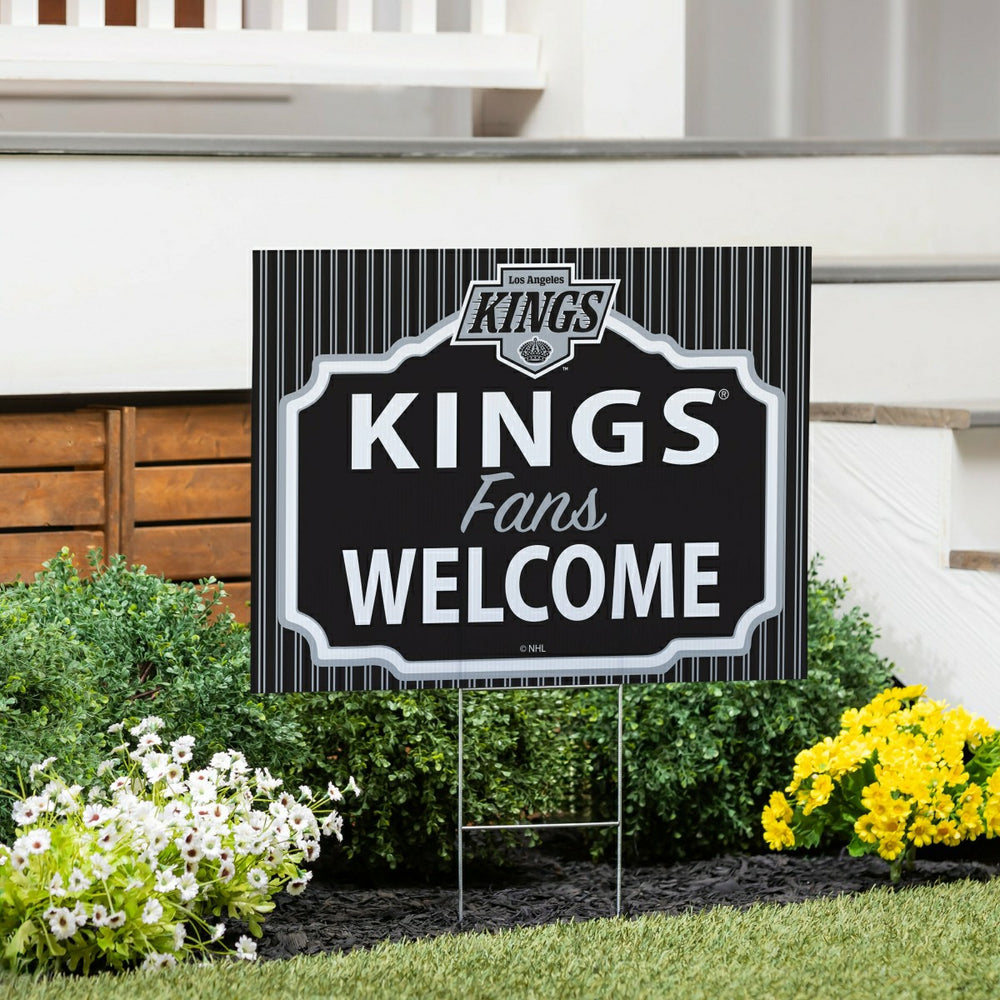 Los Angeles Kings Coroplast Yard Sign, "Fans Welcome"
