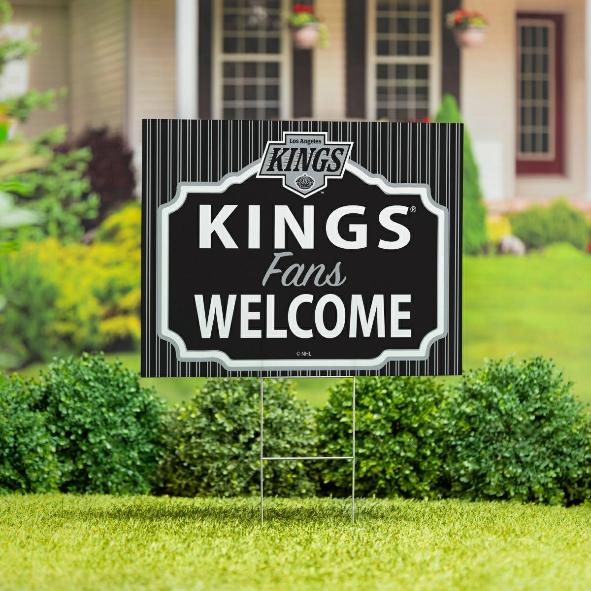 Los Angeles Kings Coroplast Yard Sign, "Fans Welcome"