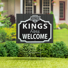 Los Angeles Kings Coroplast Yard Sign, "Fans Welcome"
