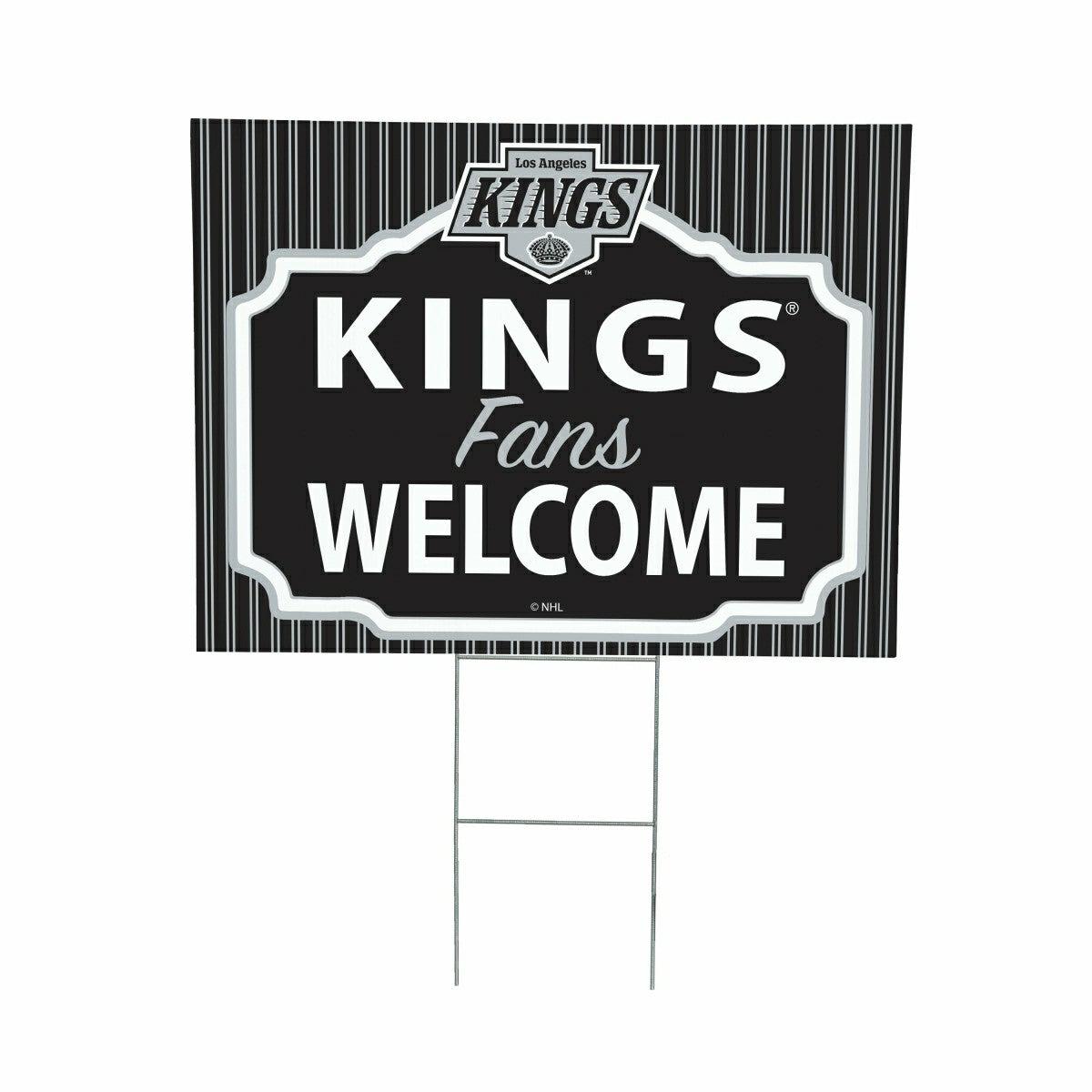 Los Angeles Kings Coroplast Yard Sign, "Fans Welcome"
