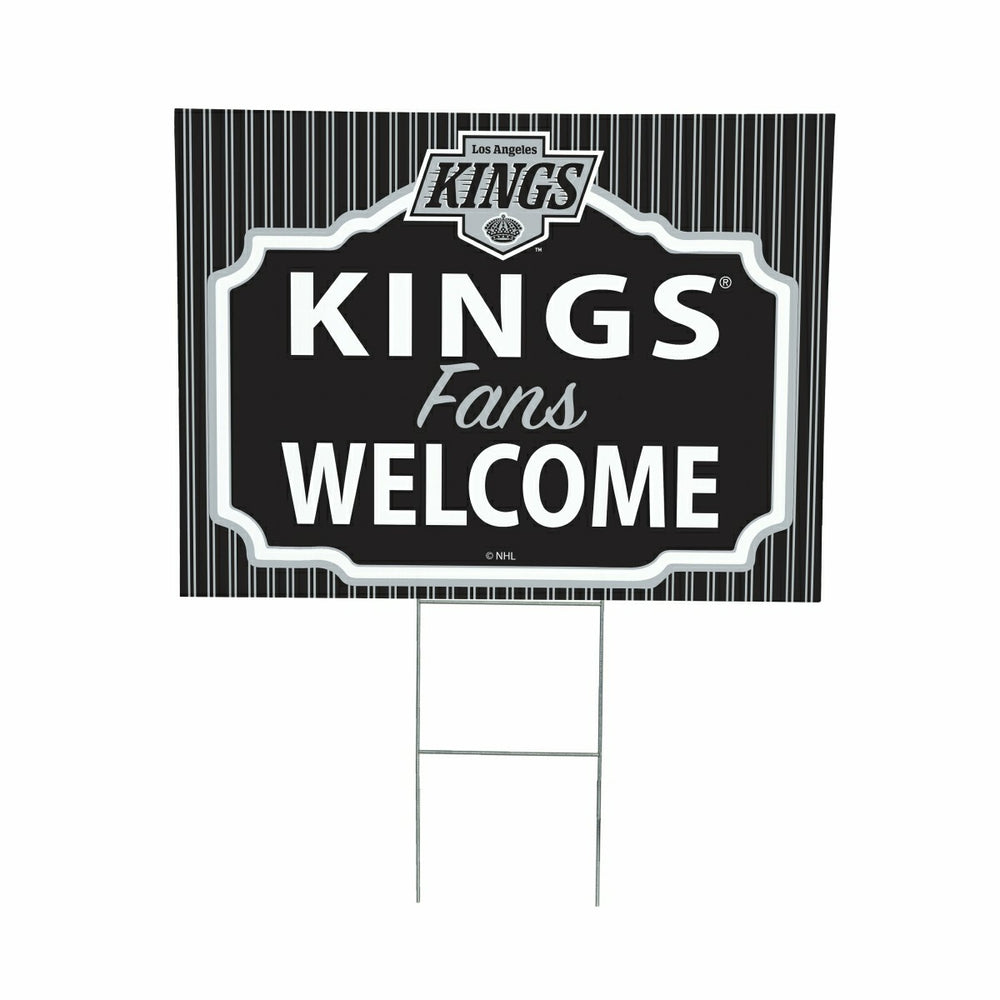Los Angeles Kings Coroplast Yard Sign, "Fans Welcome"
