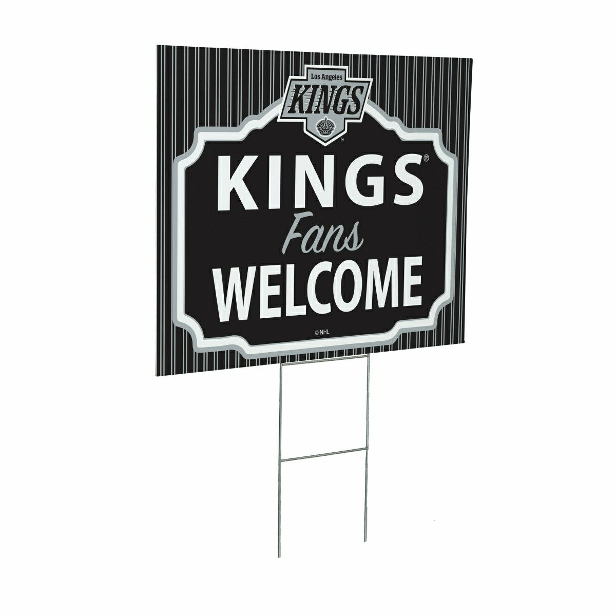 Los Angeles Kings Coroplast Yard Sign, "Fans Welcome"
